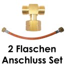 Anschluss Set -Propan T-Stück und Verbindungsschlauch 0,4m