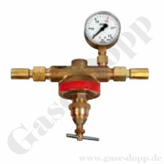 Leitungsdruckminderer Brenngase (nicht für Acetylen) BG20 max.30 bar - 0 - 2,5 bar regelbar - Durchfluss: 20 m³/h - Eingang: G1/2"LH, Ausgang: G1/2"LH - GCE 14016605