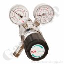 Reinstgasdruckminderer 300 bar - 0,1 bis 1 bar regelbar - 2-stufig - IN / OUT NPT 1/4" IG - 6 Port - Eingang Rechts - 3 m³/h - Edelstahl 6.0 - GCE Druva CSLLVDJ