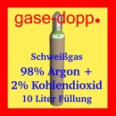 Schutzgas Schweißgas10 L 98% Argon + 2% CO2...