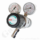 Reinstgasdruckminderer 200 bar - 0,5 bis 6 bar regelbar - 2-stufig - IN / OUT NPT 1/4" IG - 6 Port - Eingang Rechts - FKM - Edelstahl 6.0 - GCE Druva CSLH0DJ