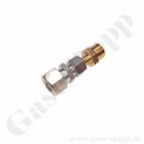 Adapter W21,8x1/14" LH AG x RVS 15 mm - metrisch -...