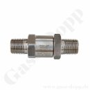 Rückschlagventil bis 207 bar - Öffnungsdruck 0,02 bar - bis 190°C - Eingang 1/4" NPT AG Ausgang 1/4" NPT AG - FKM - Edelstahl - Ham-Let