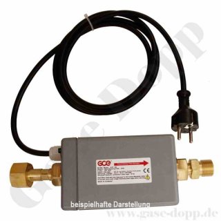 Gasvorwärmgerät GPH 200 - Sauerstoff Inertgase bis 300 bar - Eingang 1/4" NPT IG Ausgang 1/4" NPT AG - 200 W