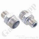 Doppelnippel M14x1,5 AG x G 1/4" AG - L8 x G...