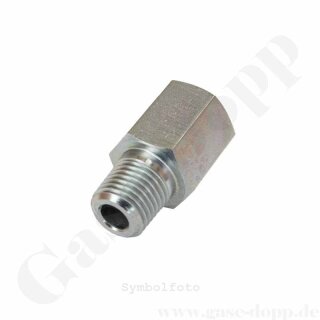 Reduzierung 3/8" NPT AG x 1/4" NPT IG - 420 bar - Stahl