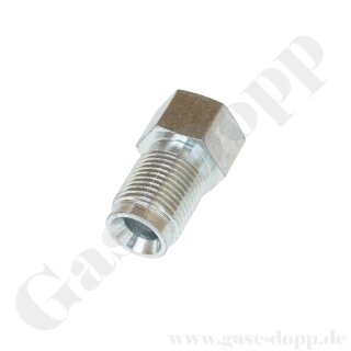 Reduzierung M12x1 AG x 6 mm - Einschraubstutzen CNG - Stahl verzinkt