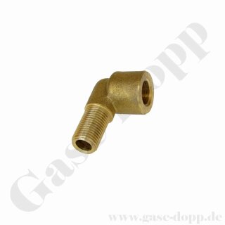 Reduzierung G 1/4" AG x G 1/4" IG - Winkel 90° - D 8 mm Winkelstück Befüllung am Multiventil - Messing