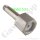 Flaschenanschluss Stutzen - NEN RU3 x 1/4" NPT AG - 200 bar - Edelstahl silver platet