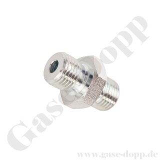 Doppelnippel G 1-1/2" AG x G 1-1/2" AG - beidseitig flachdichtend - Doppelstutzen 136 bar - Stahl