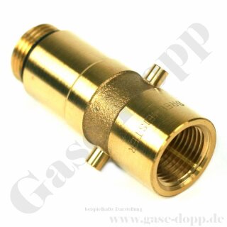 Adapter Bajonett x W21,8x1/14" RH AG - LPG Adapter - Tankadapter - Messing