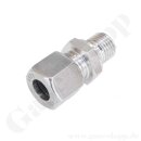 Einschraubverschraubung - RVS 10 mm x G 1/4" AG - L10 Schneidring 10 mm Rohrverschraubung - Dichtkante - 315 bar - Edelstahl