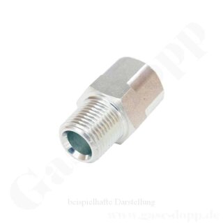 Reduzierung 1" NPT AG x G 1" IG - 210 bar - Stahl