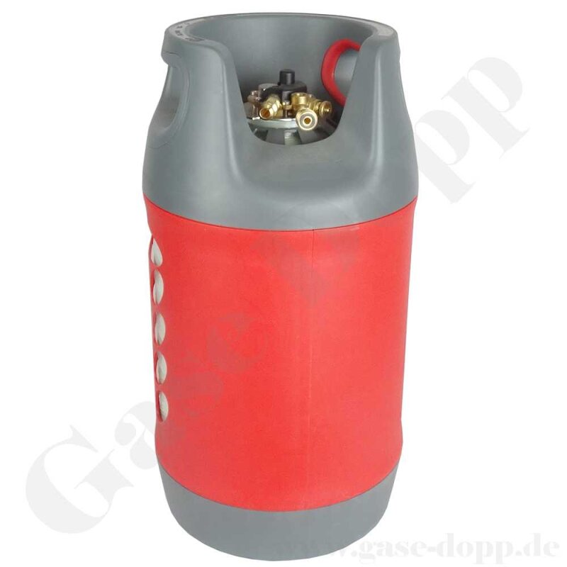 Gas-Shop-24 Propangasflasche/Gasflasche 2,5 kg + Ventil (Propan