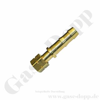 Schlauchtülle G 3/8" RH IG ÜM x 13,0 mm - 2 stufig - Schlauchtülle gelötet - Messing