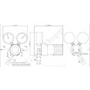 Leitungsdruckminderer bis 3 bar regelbar - Eingang max. 12 bar Rechts - 1-stufig - Absolutdruckminderer - IN / OUT 12 mm KRV - Messing verchromt 6.0 - GCE DruvaPur