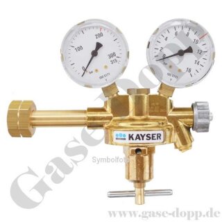 Wasserstoff Druckminderer 200 bar / 0 - 10 bar - Eingang W21,8x1/14" LH DIN 477-1 Nr.1 Ausgang 7/16"-20 UNF AG - GCE Classic Control