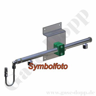 Flaschenaschluss Verteiler 3-fach - Anschluss Links - Eingang M 14x1,5 - Ausgang M14x1,5 - Edelstahl - GCE Druva EPLDSMFL30GX01L030M14M0001