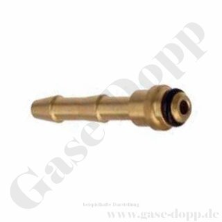 Schlauchtülle für Schutzgasschläuche G 1/4" x 6,0 mm - 2 stufig - Messing