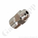 Schweißstutzen Anschweissverschraubung für Rohr IDØ 6,4 mm x 1/4" NPT AG - Schweißmuffe ADØ 12,2 mm IDØ 6,4 mm - 550 bar - Edelstahl