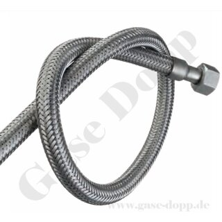 Edelstahlwellschlauch DN12 - Anschlüsse R 1/2" x M24x1,5 AG - Gasreinheit 6.0 - Länge 320 mm