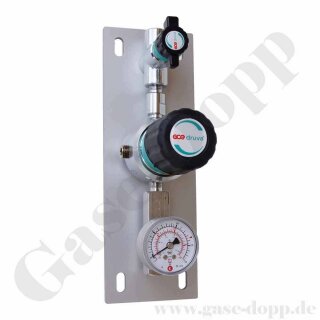 Entnahmedruckminderer - 50 bar / bis 2 bar regelbar - IN / OUT 1/4" NPT IG - Messing verchromt 6.0 - GCE DRUVA PPLH0FT