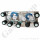 Batteriedruckminderer Entspannungsstation Druckregelstation - halbautomatische Umschaltung - 200 bar - bis 2 bar regelbar - 2-stufig - 2 x IN M14x1,5 AG - OUT 1/4" NPT IG - mit Induktivmanometer + Eigengasspülung - Messing verchromt 6.0 - GCE Druva