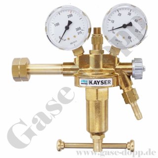 Wasserstoff Druckminderer 200 bar / 0 - 40 bar stufenlos regelbar - KAYSER 14563