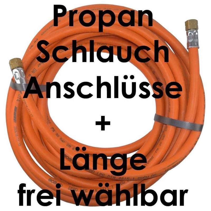 Propangasschlauch 10 Meter 1/4" Gewinde  Propan Propanschlauch Flüssiggas Gas 